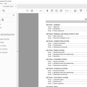 Hyundai Forklift 15/18/20BT-9 Service Manual 2023 PDF