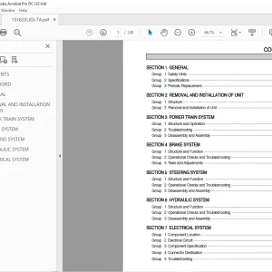 Hyundai Forklift 15/18/20L(G)-7A Service Manual 2023 PDF