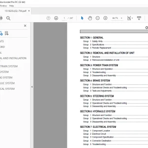 Hyundai Forklift 15/18/20L(G)-7M Service Manual 2023 - PDF DOWNLOAD