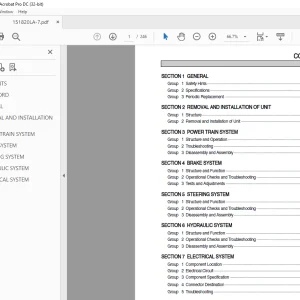 Hyundai Forklift 15/18L/20LA-7, 15/18G/20GA-7 Service Manual 2023 PDF