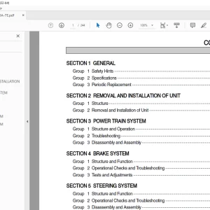 Hyundai Forklift 15D/18D/20DA-7E Service Manual 2023 - PDF DOWNLOAD