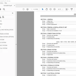 Hyundai Forklift 16/18/20B-9 Service Manual 2023 - PDF DOWNLOAD