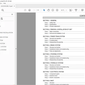 Hyundai Forklift 20/25/30/32BC-9 Service Manual 2023 - PDF DOWNLOAD