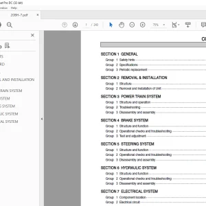 Hyundai Forklift 20/25/30BH-7 Service Manual 2023 PDF