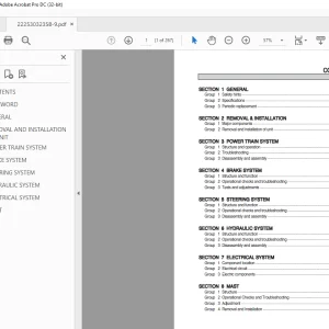 Hyundai Forklift 22/25/30/32/35B-9 Service Manual 2023 - PDF DOWNLOAD