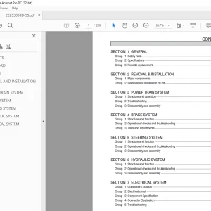 Hyundai Forklift 22/25/30/33D-9S Service Manual 2023 - PDF DOWNLOAD
