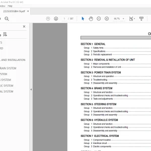 Hyundai Forklift 22/25/30/35BH-9 Service Manual 2023 PDF