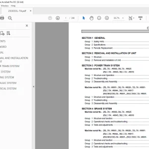 Hyundai Forklift 25/30/33L-7A Service Manual 2023 PDF