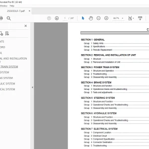 Hyundai Forklift 25/30/33LF-7 Service Manual 2023 - PDF DOWNLOAD