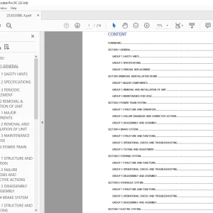Hyundai Forklift 25/30/35BE-X Service Manual 2023 - PDF DOWNLOAD