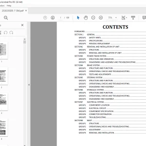 Hyundai Forklift 25/30/35DE-7 Service Manual 2023 - PDF DOWNLOAD
