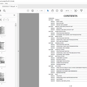 Hyundai Forklift 25/30/35LE-7 Service Manual 2023 - PDF DOWNLOAD