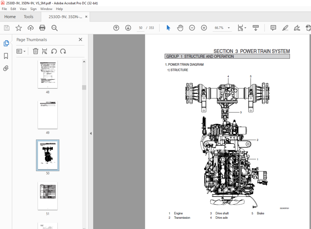 Hyundai Forklift 25/30D-9V,35DN-9V,VS Service Manual 2023 PDF ...