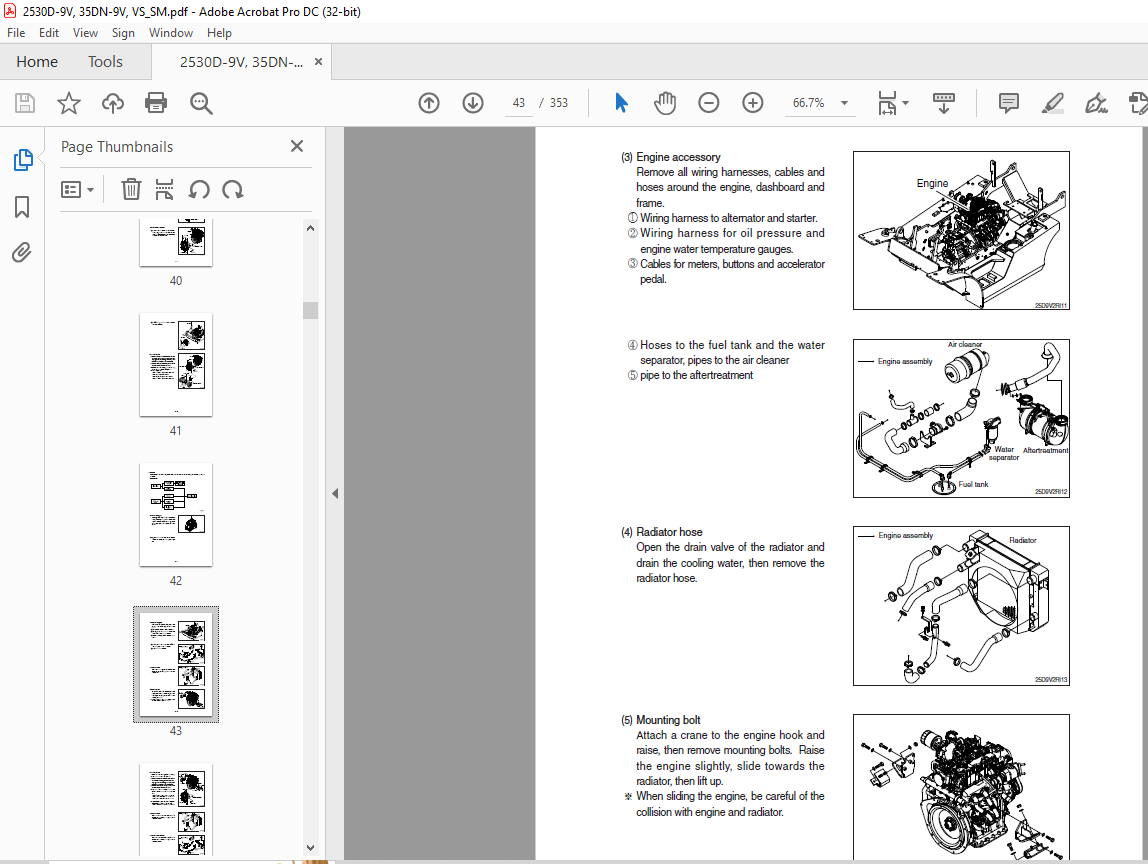 Hyundai Forklift 25/30D-9V,35DN-9V,VS Service Manual 2023 PDF ...