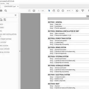Hyundai Forklift 35/40/45/50B-7 Service Manual 2023 - PDF DOWNLOAD