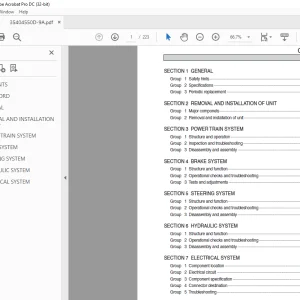 Hyundai Forklift 35/40/45/50D-9A Service Manual 2023 - PDF DOWNLOAD