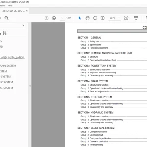 Hyundai Forklift 35/40/45/50D-9S Service Manual 2023 PDF