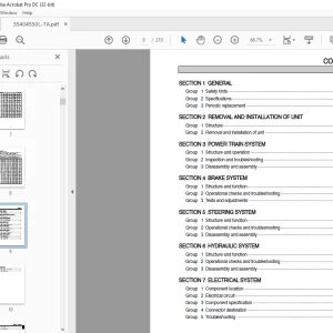 Hyundai Forklift 35/40/45/50L-7A Service Manual 2023 PDF