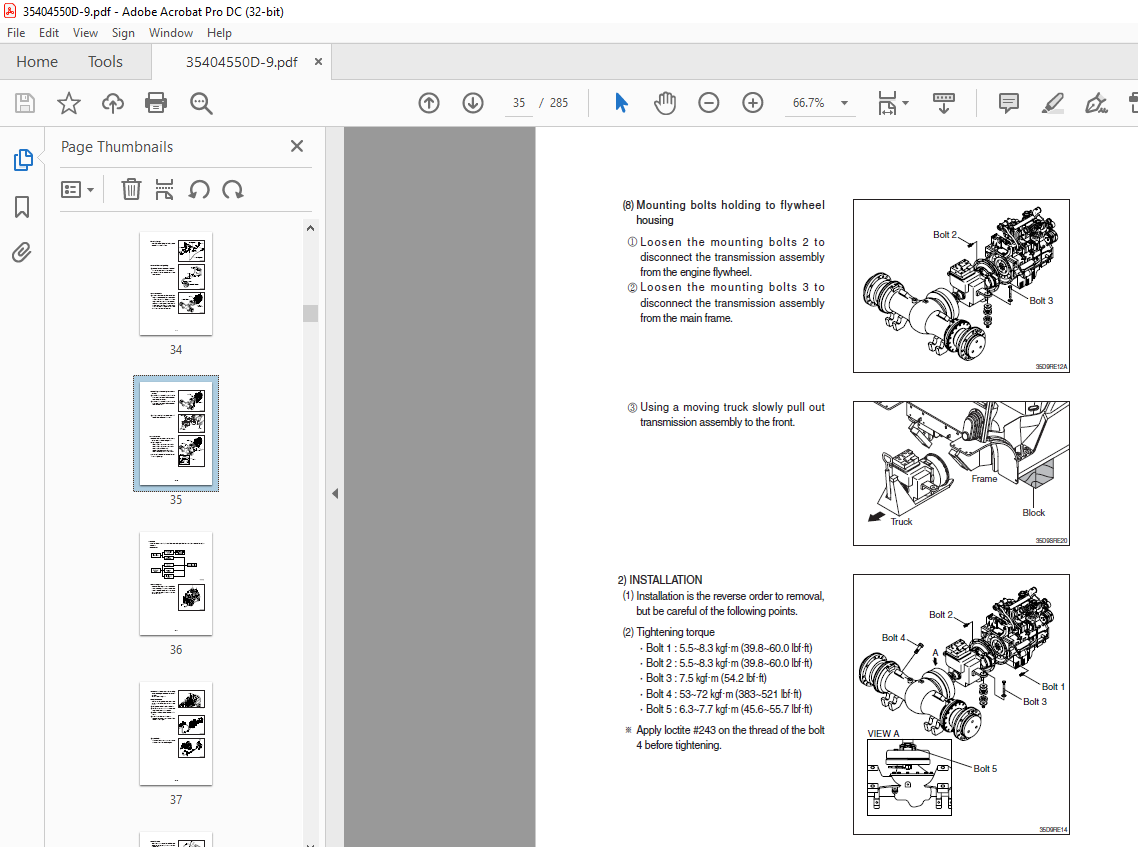 Hyundai Forklift 35/40/45D-9/50DA-9 Service Manual 2023 - PDF DOWNLOAD ...