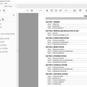 Hyundai Forklift 35/40/45DS-7E 50DA-7E  Service Manual 2023 PDF