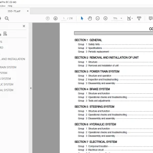 Hyundai Forklift 35D/40D/45D-7E 50D-7AE Service Manual 2023 - PDF DOWNLOAD