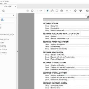 Hyundai Forklift 35DF-7 Service Manual 2023 PDF