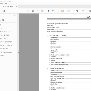 Hyundai Forklift 40/45/50B-9 Electric Trucks Operator's Manual 2023 PDF