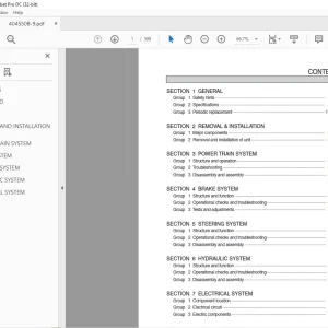 Hyundai Forklift 40/45/50B-9 Service Manual 2023 PDF