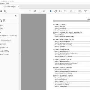 Hyundai Forklift 50/60/70D-7A Service Manual 2023 PDF