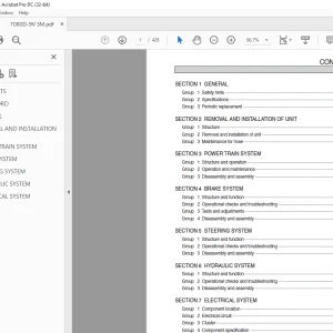 Hyundai Forklift 70/80D-9V Service Manual 2023 PDF