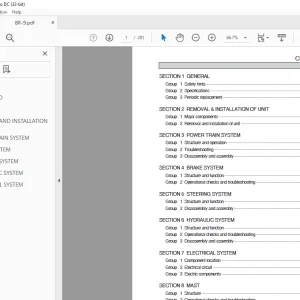 Hyundai Forklift 13/15/18/20/25/30 BR-9 Service Manual 2023 - PDF