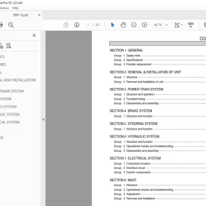 Hyundai Forklift 15/18/20/23 BRP-9 Service Manual 2023 - PDF DOWNLOAD