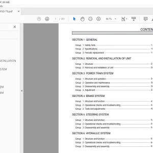 Hyundai Forklift HDF50-7S Service Manual 2023 - PDF DOWNLOAD