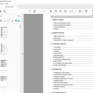 Hyundai H930C/H940C Backhoe Loader Operator's Manual PDF