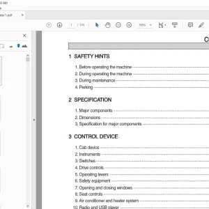 Hyundai H930S/H940S Backhoe Loader Operator's Manual PDF