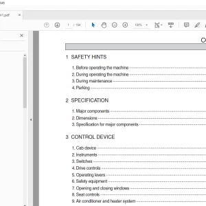 Hyundai H940S-4WS Backhoe Loader Operator's Manual PDF