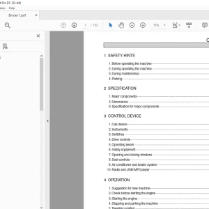 Hyundai HB100 Backhoe Loader Operator's Manual 2023 - PDF DOWNLOAD