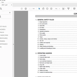 Hyundai HBF-7 SERIES Forklift Operator's Manual 2023 PDF