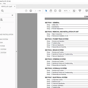 Hyundai HDF35_45-3 Diesel Forklifts Trucks Service Manual 2023