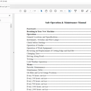 Hyundai HG130 Motor Grader Operation & Maintenance Manual 2023 - PDF DOWNLOAD