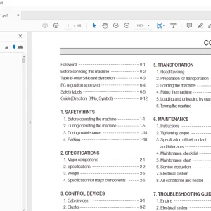 Hyundai HL730-7 Wheel Loader Operator 's Manual PDF