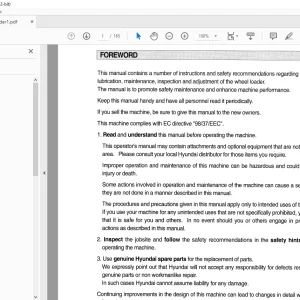 Hyundai HL740TM-7 Wheel Loader Operator’s Manual PDF