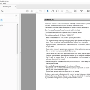 Hyundai HL757TM-7A Wheel Loader Operator's Manual PDF