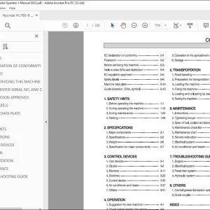 Hyundai HL780-9 Wheel Loader Operator's Manual 2023 - PDF DOWNLOAD