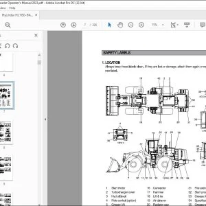 Hyundai HL780-9A Wheel Loader Operator's Manual 2023 - PDF DOWNLOAD