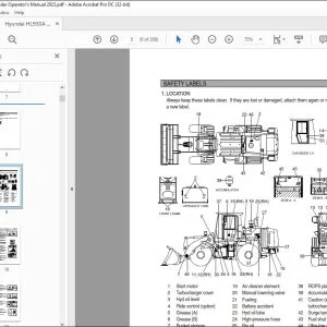 Hyundai HL930A Wheel Loader Operator's Manual 2023 - PDF DOWNLOAD