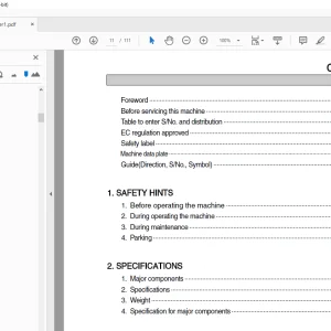 Hyundai HSL650-7A Skid Steer Loader Operator's Manual 2023 PDF