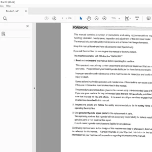Hyundai HSL810 Skid Steer Loader Operator's Manual 2023 - PDF DOWNLOAD