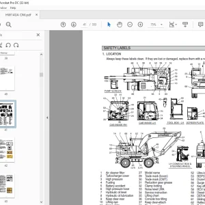 Hyundai HW140A Wheeled Excavator Operator's Manual 2023 - PDF DOWNLOAD