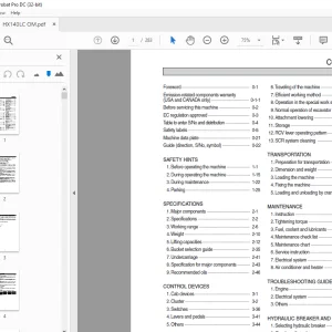 Hyundai HX140LC Crawler Excavator Operator's Manual 2023 - PDF DOWNLOAD